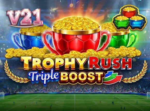 Trophy Rush Triple Boost slot game interface